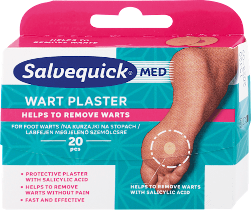 Náplasti na bradavice Wart Plaster Salvequick