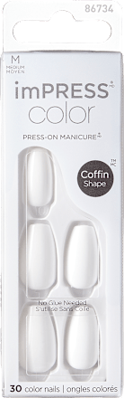 Umelé nechty imPRESS Color Coffin - Frosting KISS