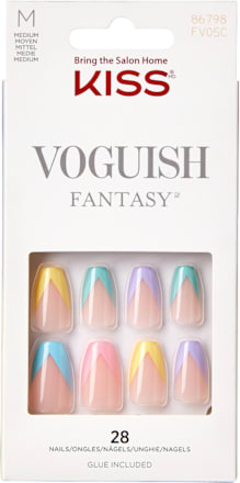 Voguish Fantasy unghii false DISCO BALL MEDIUM STILETTO KISS