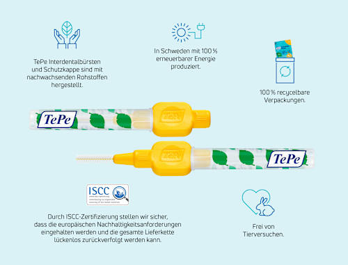Interdentalbürsten gelb 0,7 mm ISO 4 TePe
