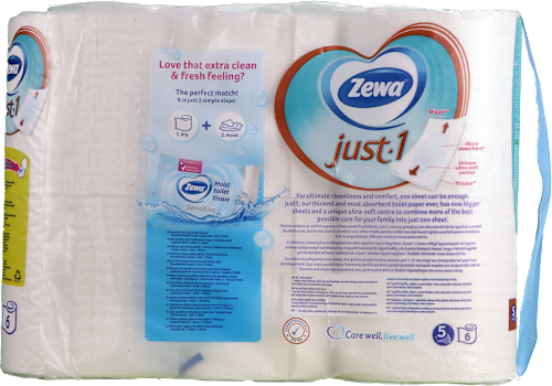 Just One toalet papir 5 - slojni, 70 listića Zewa