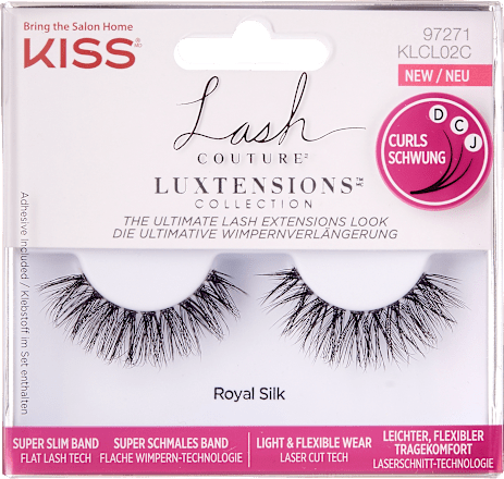 Künstliche Wimpern Luxtensions Royal Silk (1 Paar) KISS