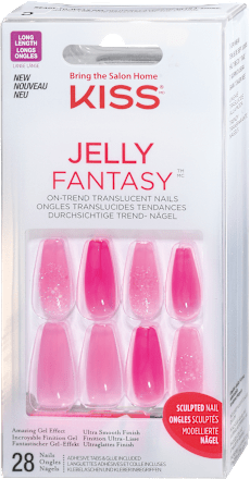 Umetni nohti Jelly Fantasy - roza KISS
