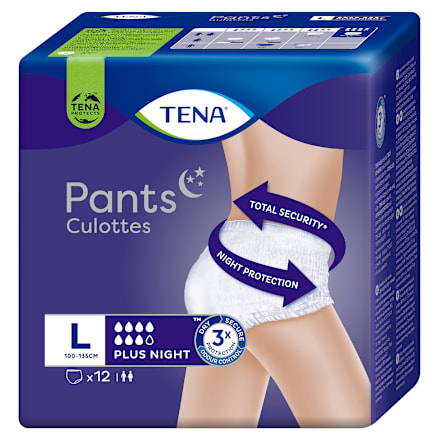 Pants Plus Night gaćice za inkontinenciju - vel. L TENA