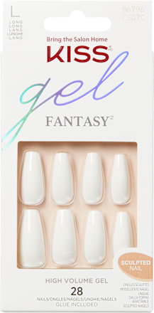 Gel Fantasy unghii false Sculpted TRUE COLOR LONG COFFIN KISS