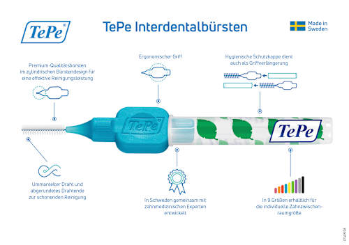 Interdentalbürsten blau 0,6 mm ISO 3 TePe
