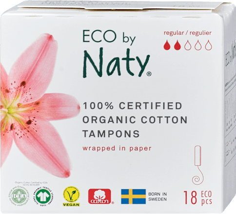 Tampons aus 100% zertifizierter Bio-Baumwolle keine Marke