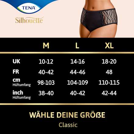 Unterwäsche Inkontinenz Silhouette Classic waschbar Gr. L TENA