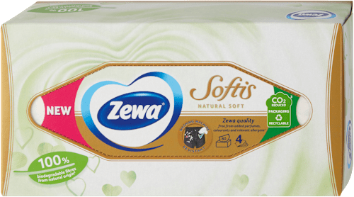 Козметични кърпички Natural Soft Zewa
