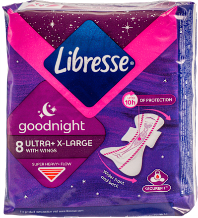 goodnight higijenski ulošci s krilcima – ultra+ x-large Libresse