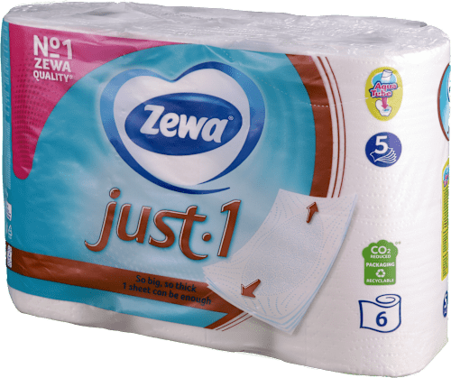 Toaletni papir just-1, 5-slojni, 6x70 listića Zewa
