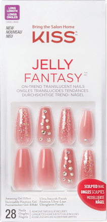 Jelly Fantasy unghii false BE JELLY LONG COFFIN KISS