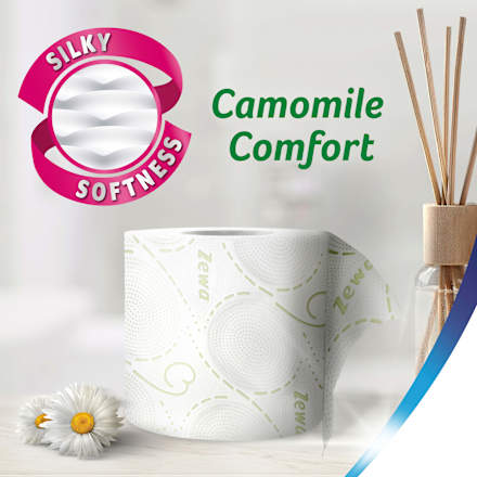 Тоалетна хартия Deluxe Camomile, 3-пластова Zewa