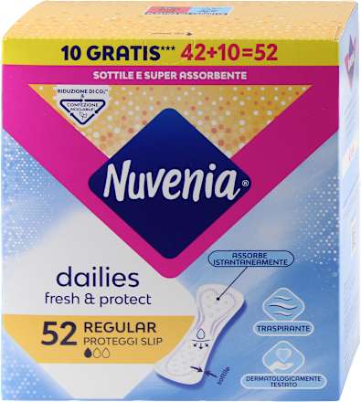 Proteggi slip dailies fresh & protect regular ripiegati Nuvenia