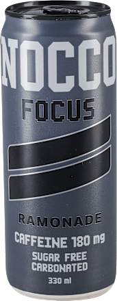 Gazirana pijača Focus Ramonade s kofeinom, izvlečkom zelenega čaja in vitamini NOCCO