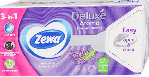 Papír zsebkendő Deluxe, Lavender Dreams, 3 rétegű ZEWA