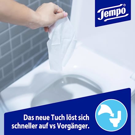 Feuchtes Toilettenpapier Sanft & Sensitiv Komfortbeutel Tempo