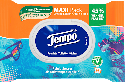 Feuchtes Toilettenpapier Maxi Pack Tempo