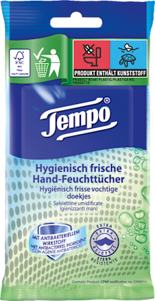 Handhygiene Tücher, Reisegröße Tempo