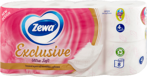 Exclusive Ultra Soft toaletni papir, 4-slojni, 150 listića Zewa