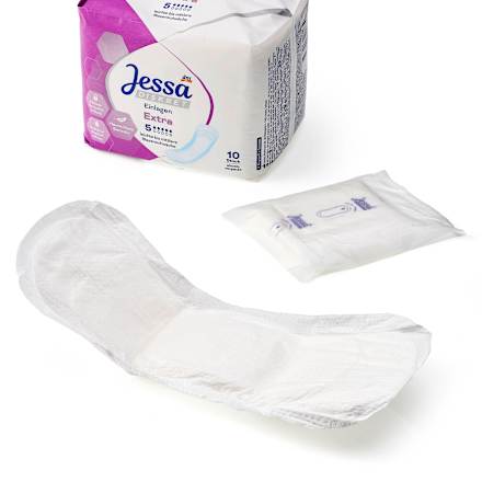 Inkontinenčne predloge Extra, lahka do srednja inkontinenca Jessa DISKRET