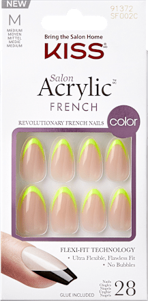 Akrylové umelé nechty French color - Hype KISS