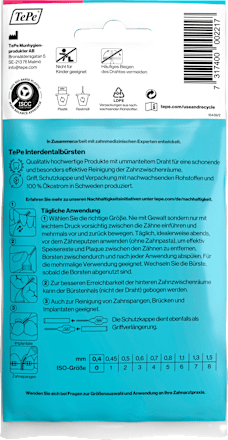 Interdentalbürsten pink 0,4 mm ISO 0 TePe