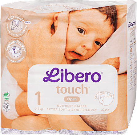 Pelenka 1-es méret, 2-5 kg Libero