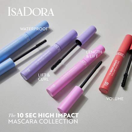 Mascara 10 Sek. High Impact Length & Lift Black IsaDora
