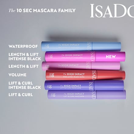 Mascara 10 Sek. High Impact Length & Lift 02 Intensives Schwarz IsaDora