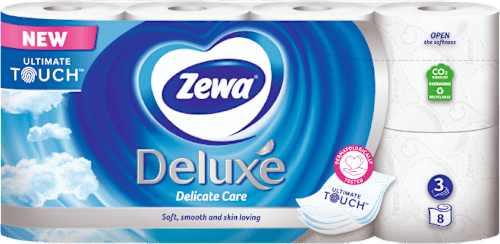 Deluxe toaletni papir, 3-slojni, 150 listića Delicate Care Zewa