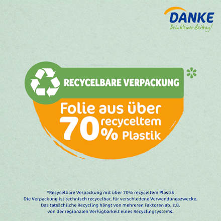 Toilettenpapier Recycling 3-lagig (16x150 Blatt) Danke