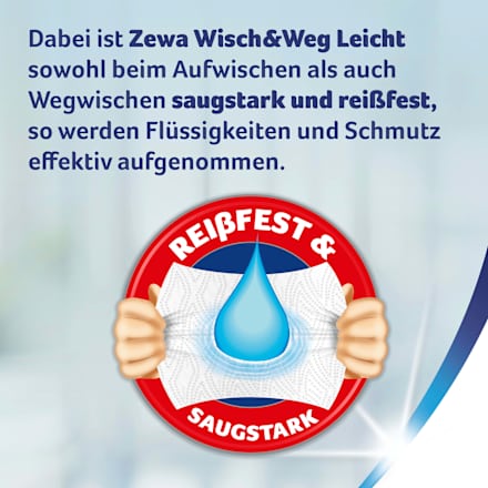Küchenrolle Wisch&Weg leicht 3-lagig (4x48 Blatt)  Zewa