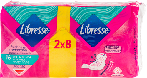 Damski vložki Freshness & Protection Ultra long+ Libresse