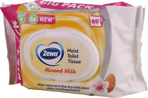 Almond milk vlažni toalet papir - BIG PACK Zewa