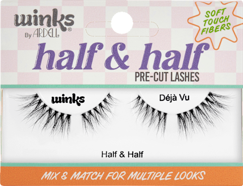 Künstliche Wimpern Winks Déjà Vu, half & half (1 Paar) ARDELL