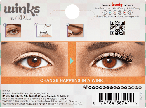 Künstliche Wimpern Winks Crush, half & half (1 Paar) ARDELL