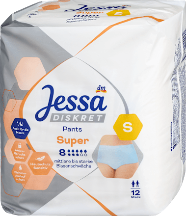 Gaćice za inkontinenciju – Super, veličina S Jessa DISKRET