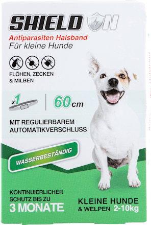 Ungezieferhalsband für kleine Hunde (60cm) Shield N