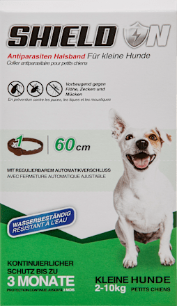 Ungezieferhalsband für kleine Hunde & Welpen (60 cm) Shield N
