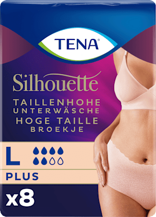 Silhouette Crème Schutzunterwäsche Größe L Plus TENA