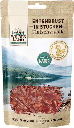 Katzenleckerli Entenbrust in Stücken Wildes Land