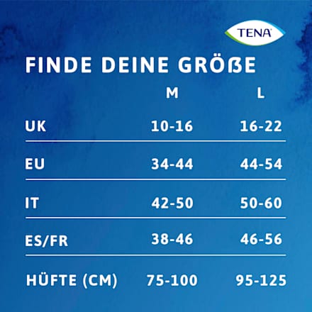 Pants Inkontinenz Silhouette schwarz Gr. M TENA