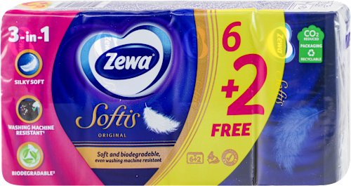 Softis ORIGINAL papirne maramice, 4-slojne 8/1 Zewa