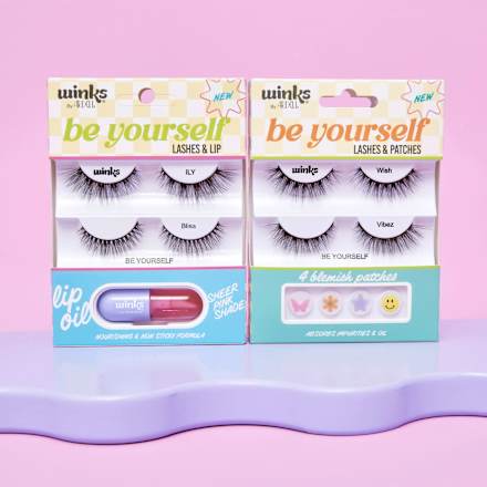 Künstliche Wimpern Set Winks mit Lippenöl ARDELL