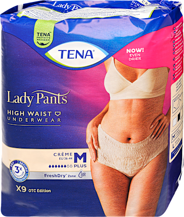 Lady pants visoki struk gaćice, bež - vel. M TENA