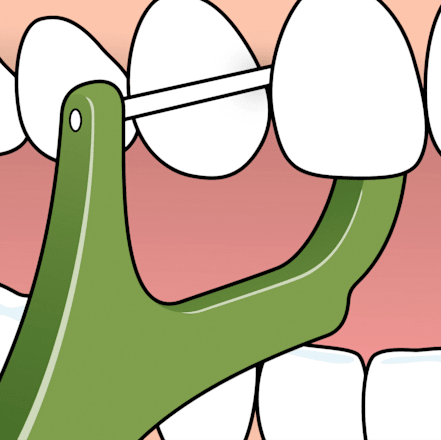 Ață dentară pe mâner Mini Flosser TePe