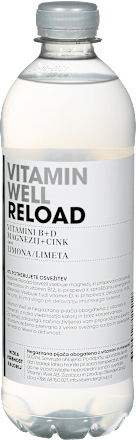 Pijača Reload z okusom limone in limete Vitamin Well