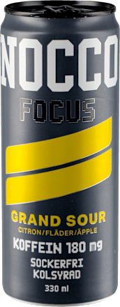 Gazirana pijača Focus Grand Sour s kofeinom, izvlečkom zelenega čaja in vitamini NOCCO