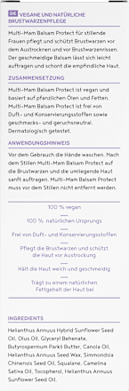 Brustwarzenpflege Balsam Protect MULTI-MAM